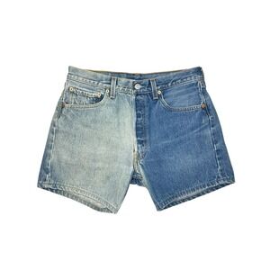 Vintage Levis 501 Shorts 33 Sun Bleached Two Toned Made USA 90s 2000 Distressed